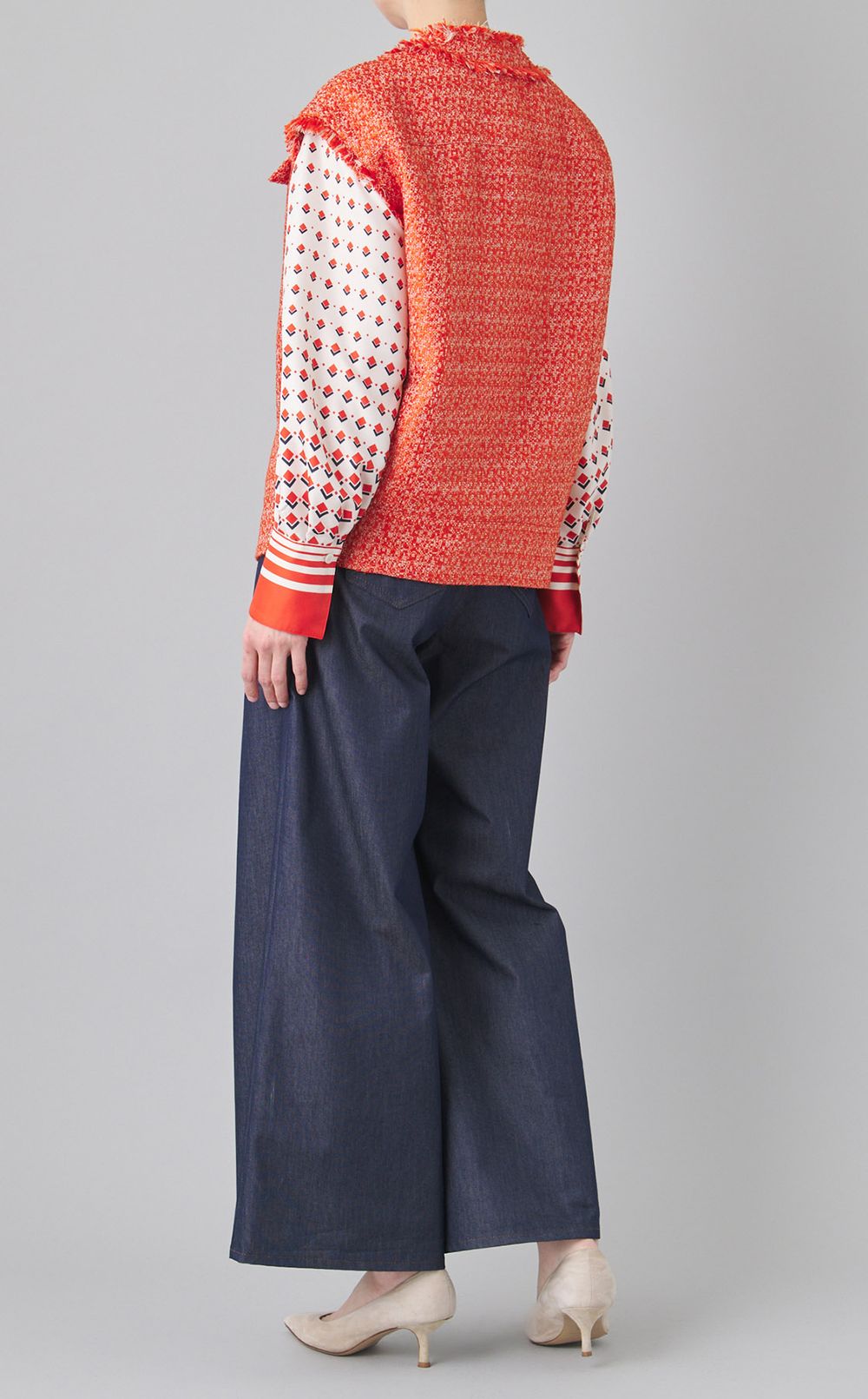 ツイードオーバーサイズジレ