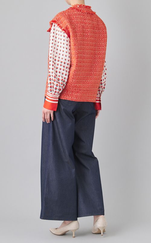 ツイードオーバーサイズジレ