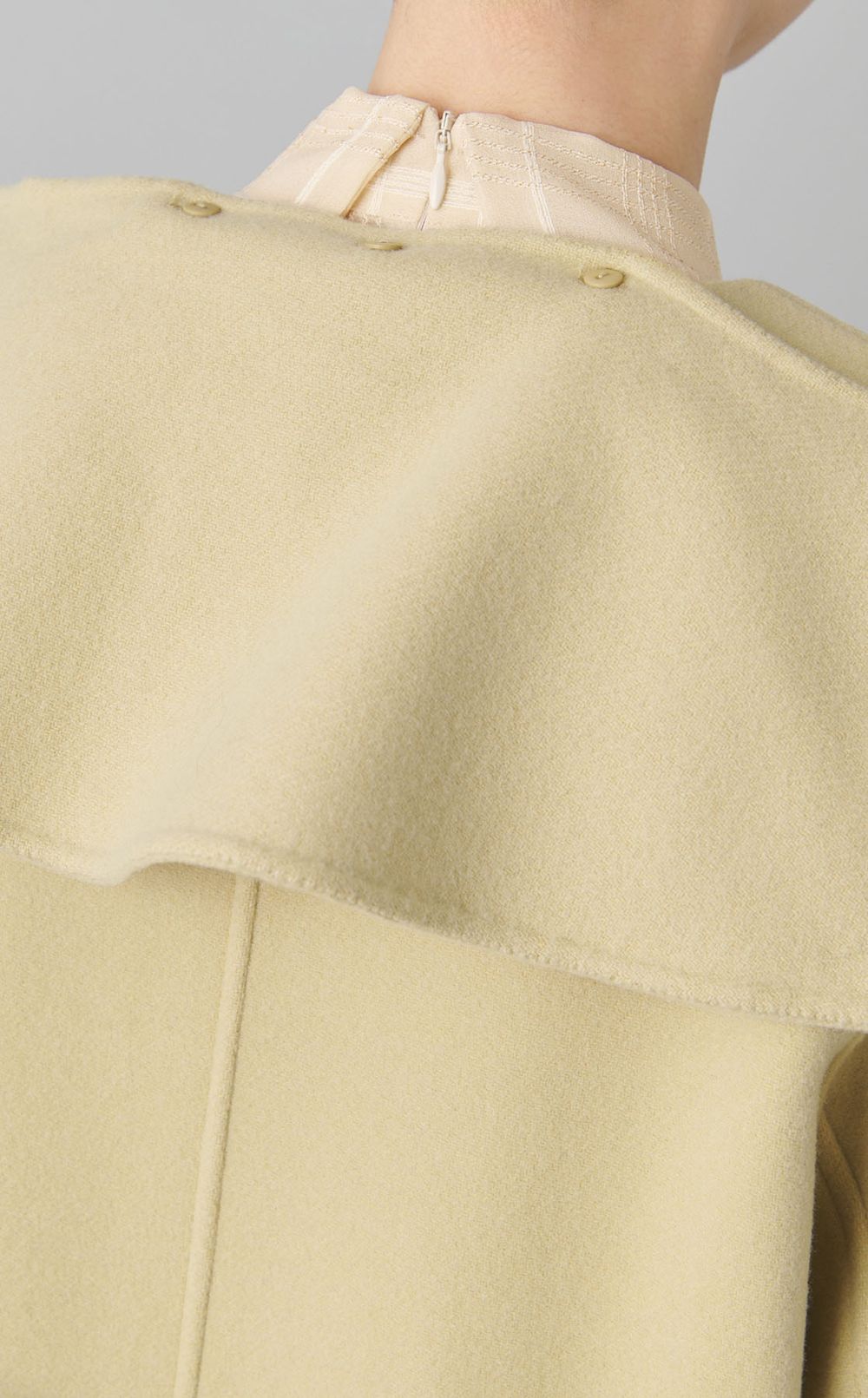 スカーフデザインロングコート