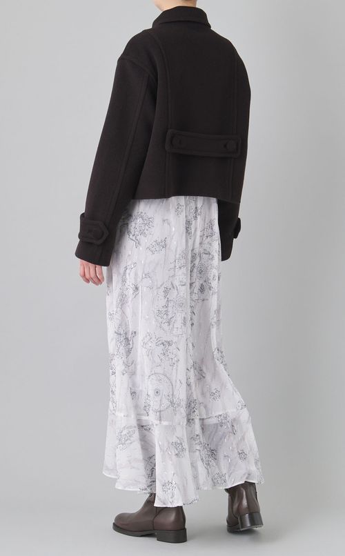 ウールカシミヤショートピーコート