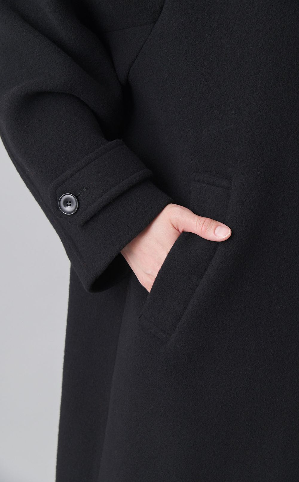 【別注】スタンドネックロングコート