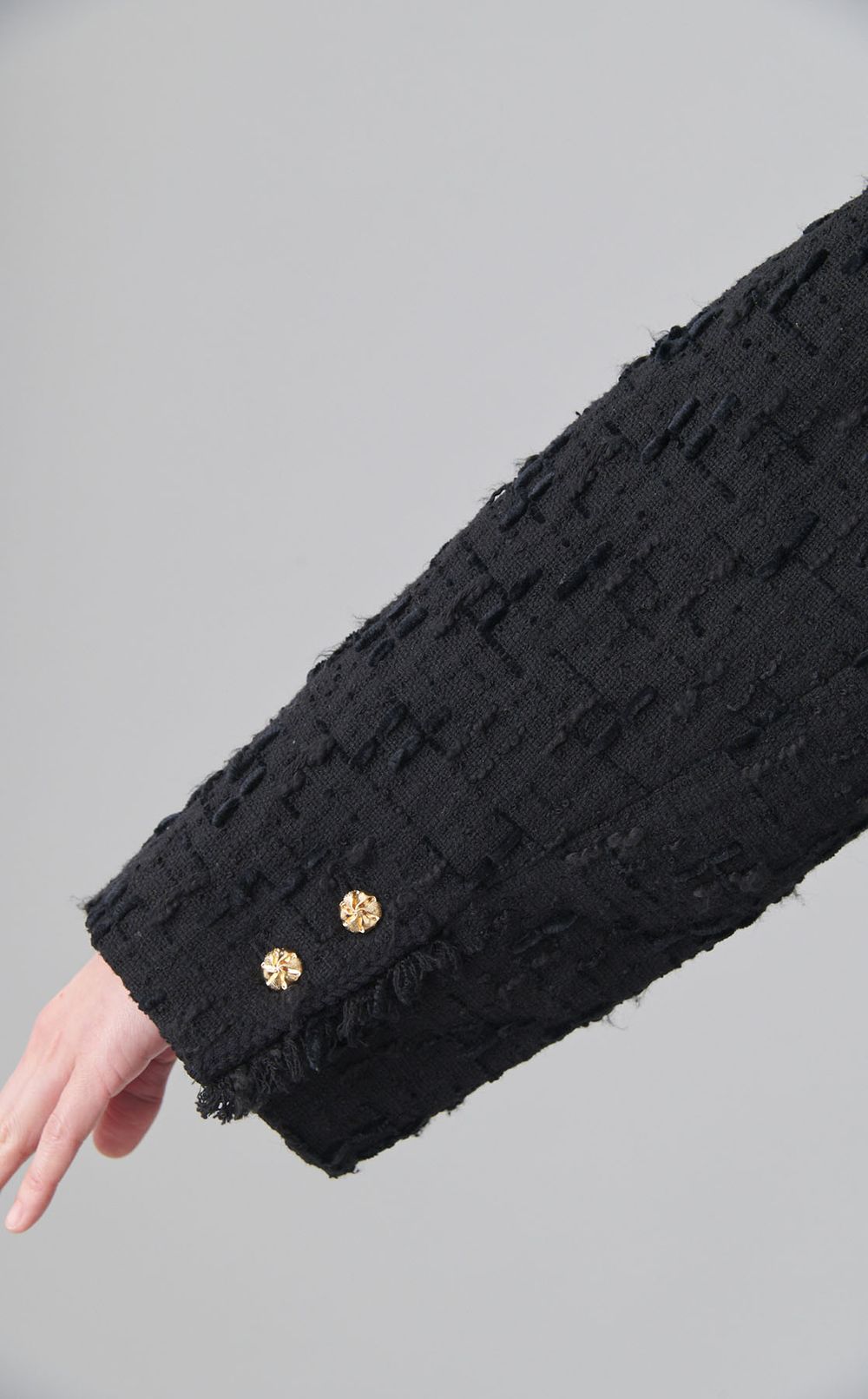 ラウンドヘムツイードジャケット