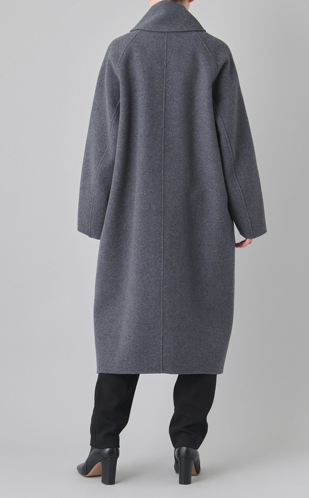 スカーフデザインロングコート