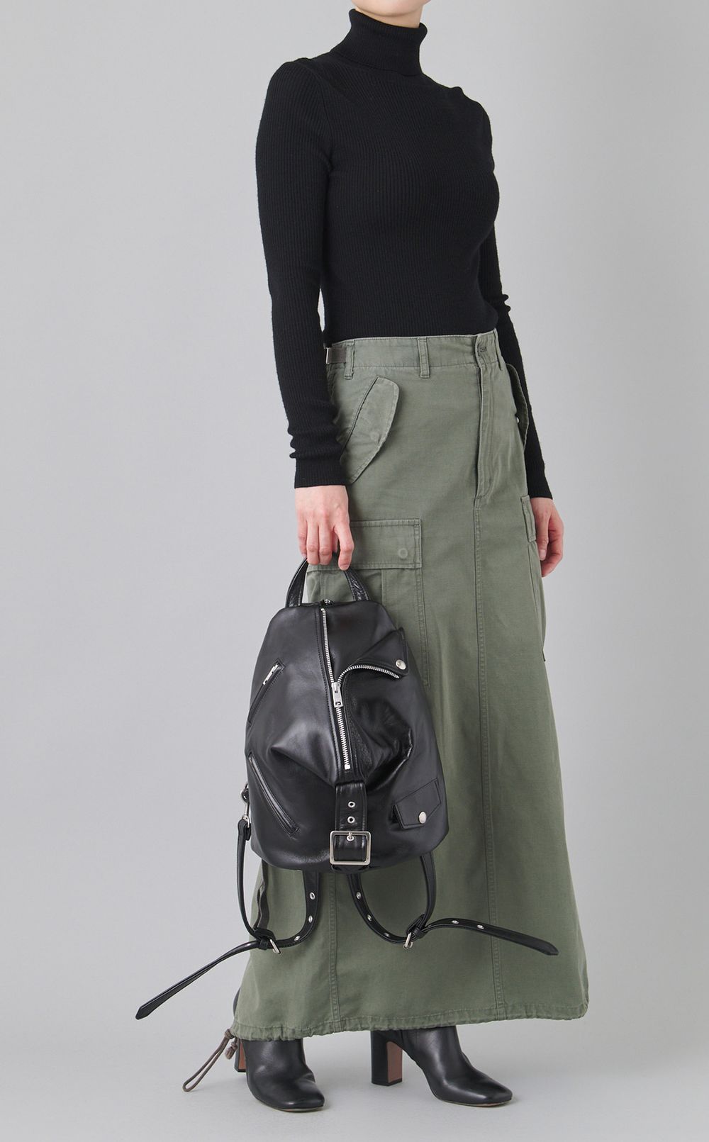 ライダースデザインレザーバックパック