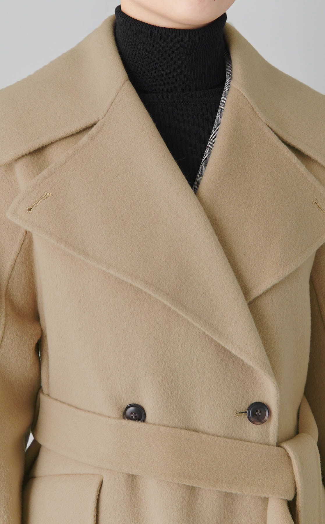 FRAY I.D｜ウールリバーミドルAラインコート