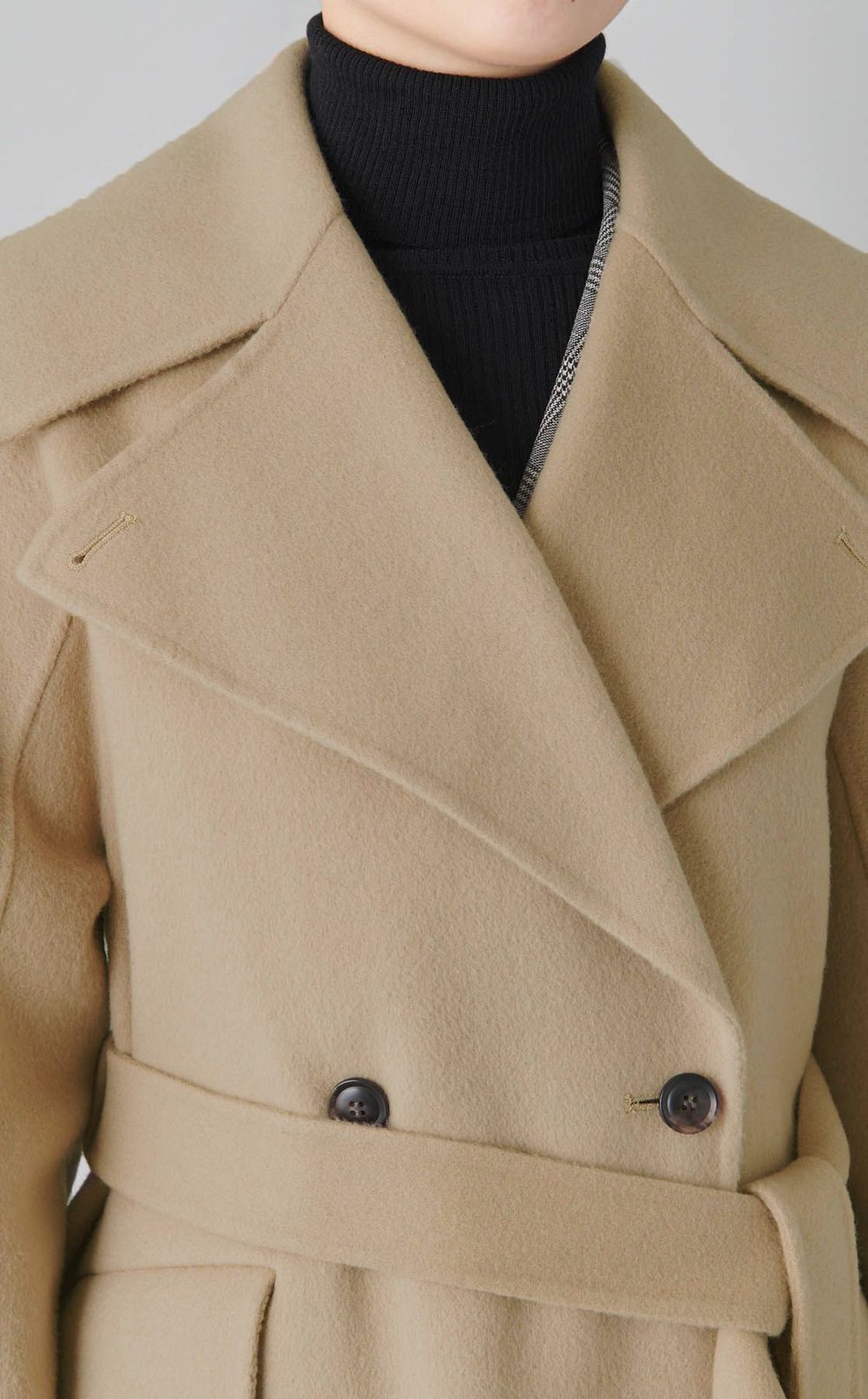 ウールリバーミドルAラインコート