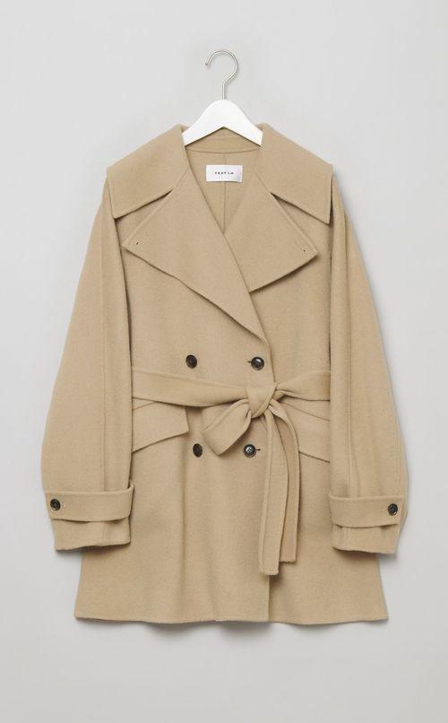 ウールリバーミドルAラインコート