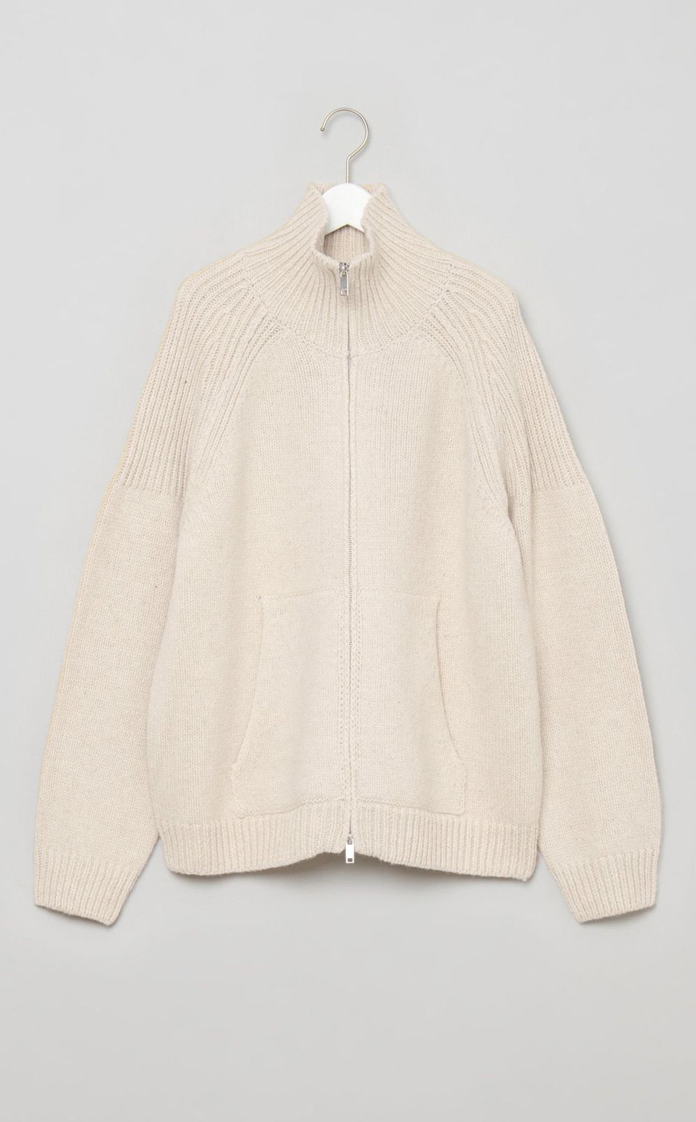 フロントジップニットブルゾン