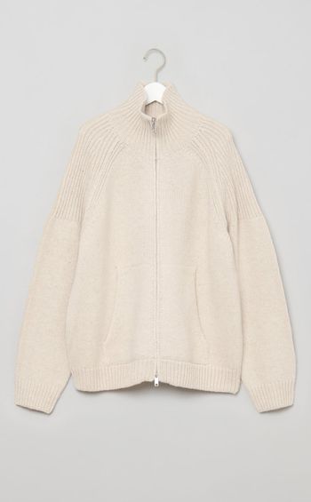 フロントジップニットブルゾン