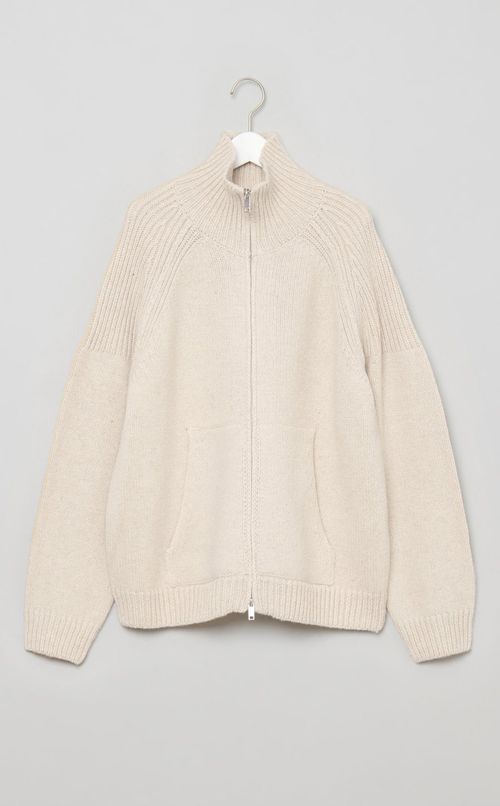 フロントジップニットブルゾン