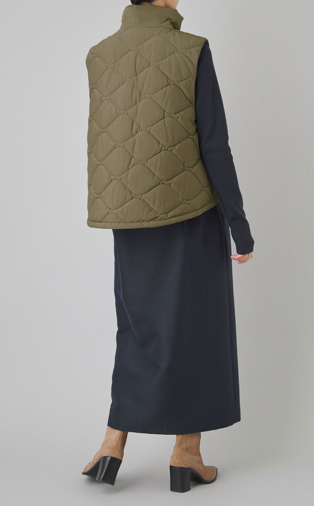 キルティングパディングベスト