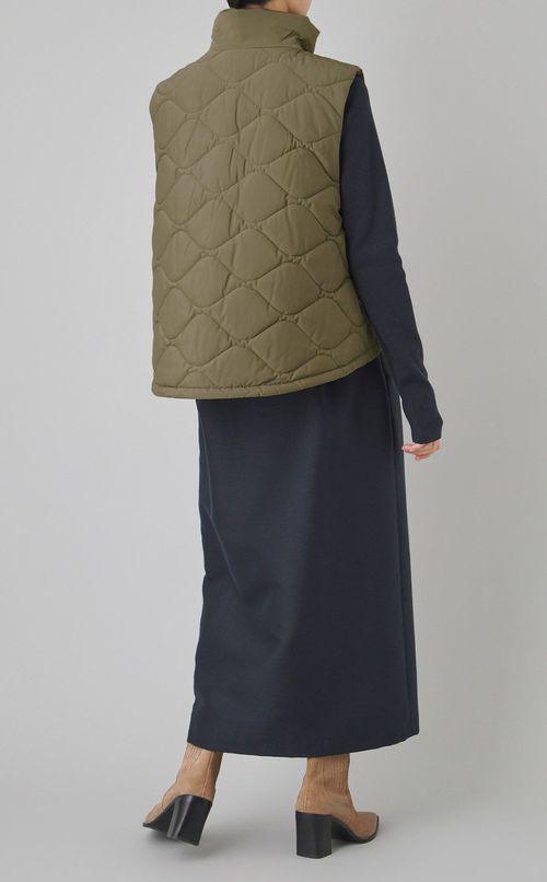 キルティングパディングベスト