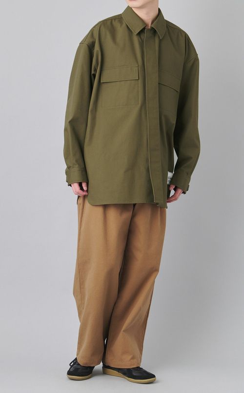 コットンダックミリタリーシャツ
