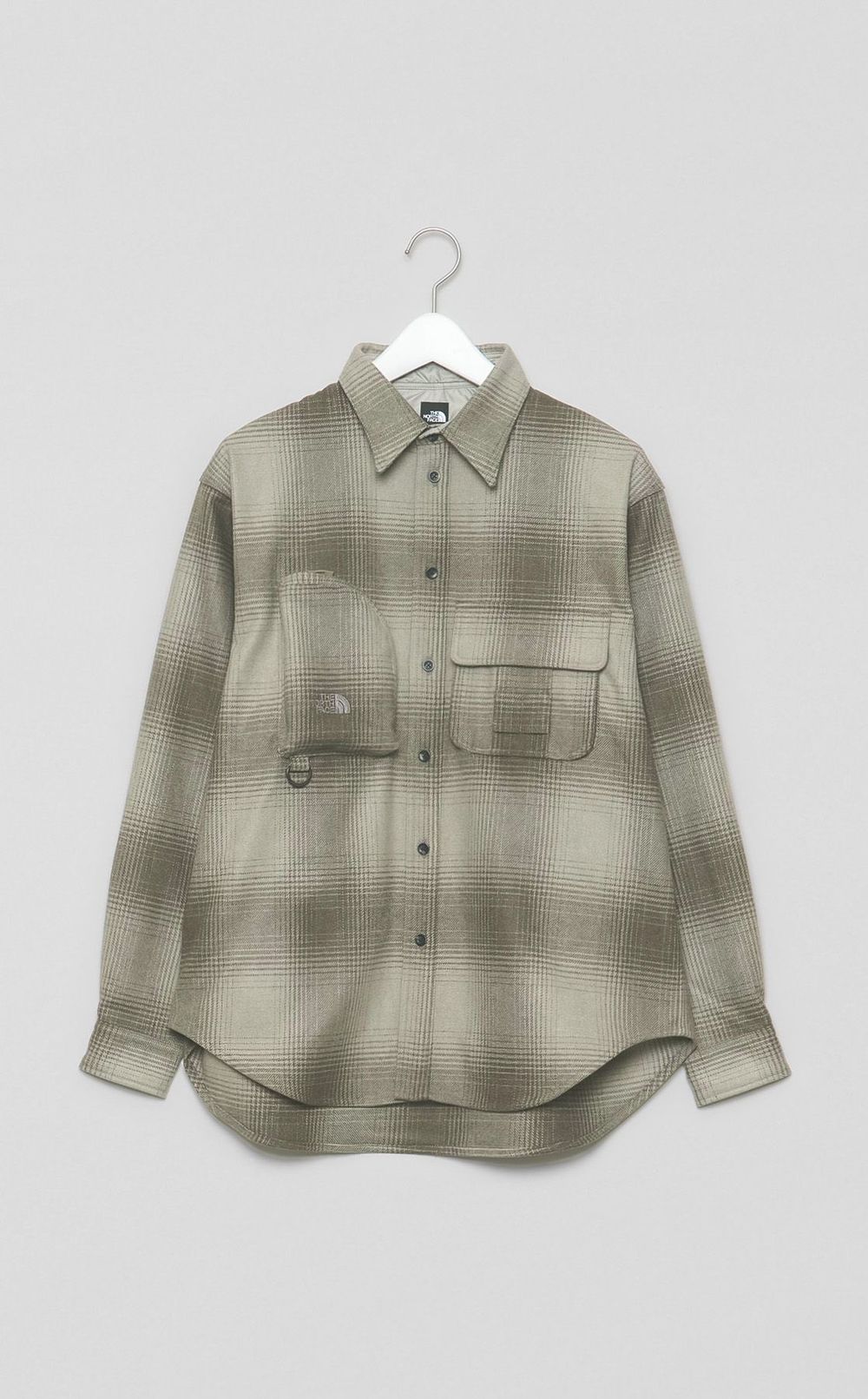 ウールユーティリティチェックシャツ