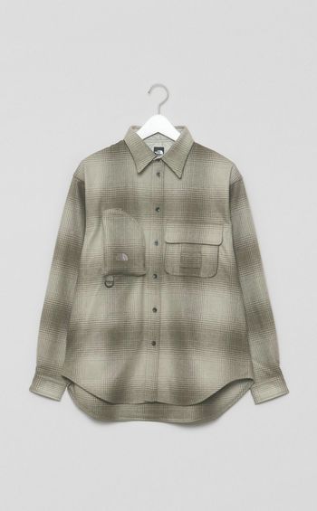 ウールユーティリティチェックシャツ