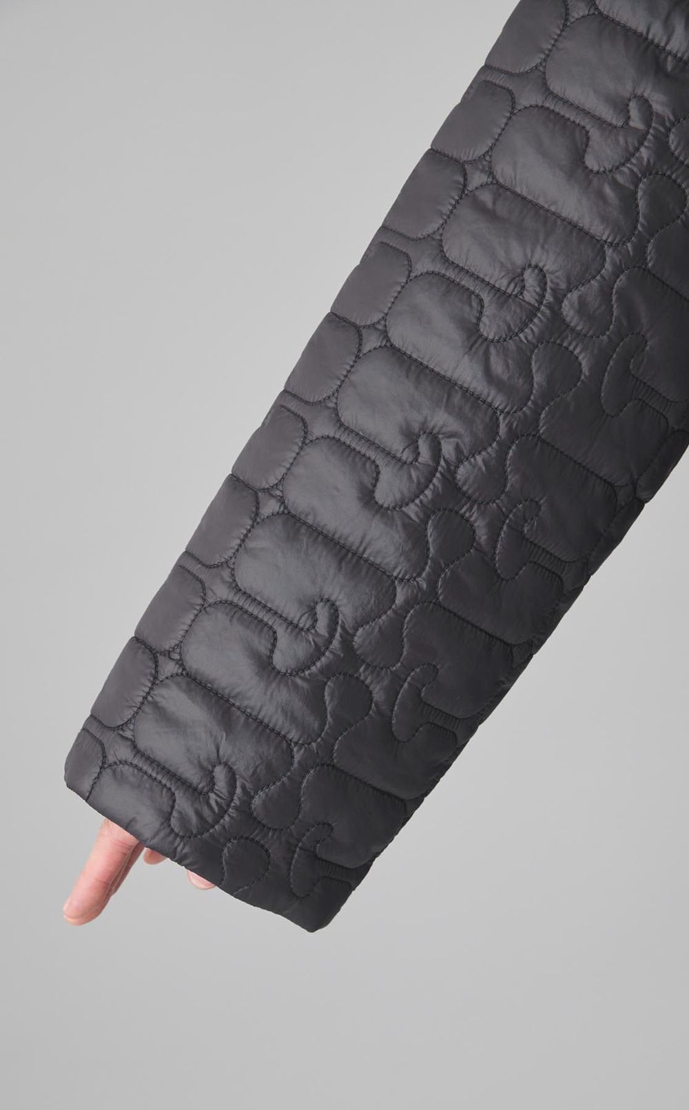 キルティングミディジャケット