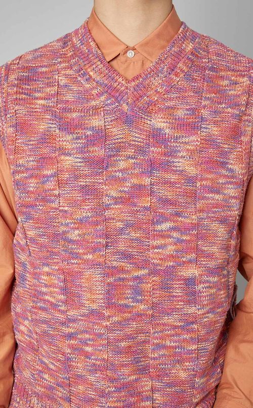 シルクコットンVネックベスト