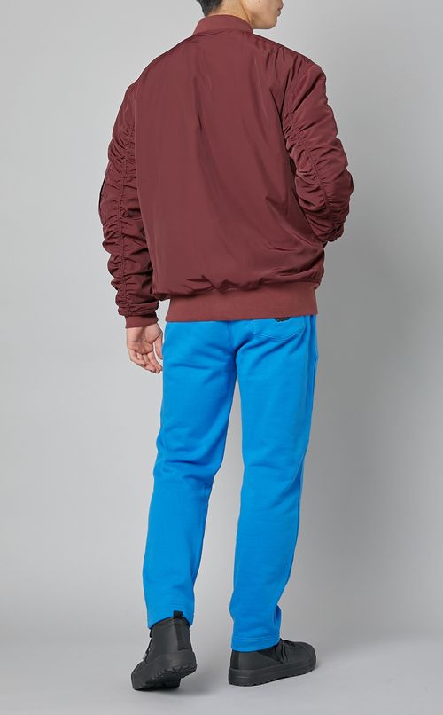 配色ジップブルゾン