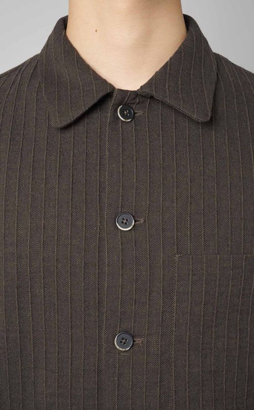 リネン混カバーオール