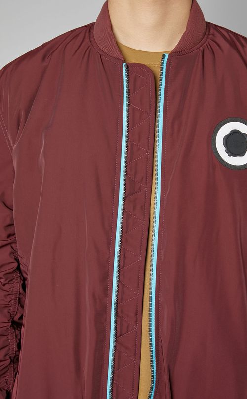 配色ジップブルゾン