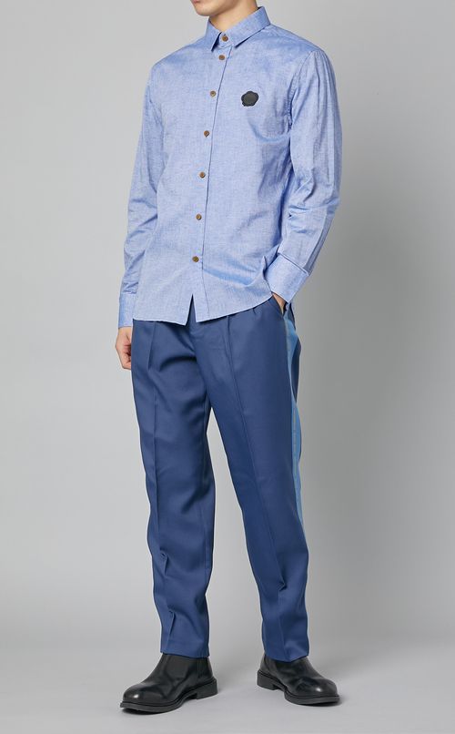 ラバーパッチリネンシャツ