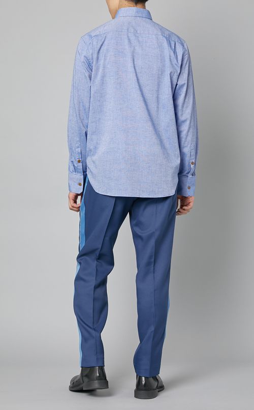 ラバーパッチリネンシャツ