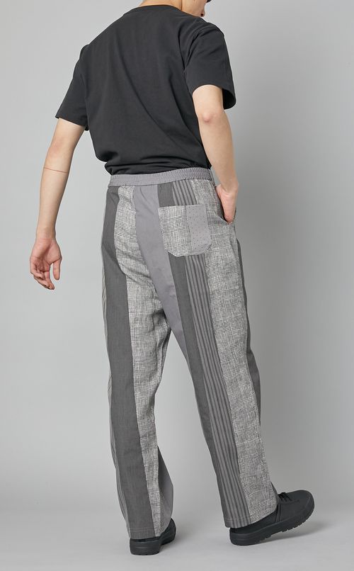 パッチワークワイドパンツ