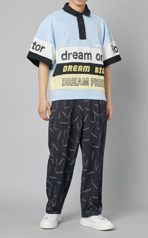 プリントビッグポロシャツ