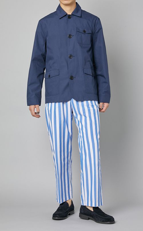 ストライプワイドパンツ