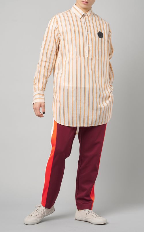 マルチストライププルオーバーシャツ