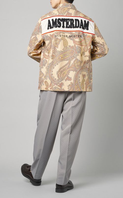 ペイズリー柄ワークジャケット