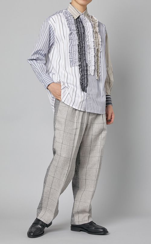 ワンタックチェックパンツ