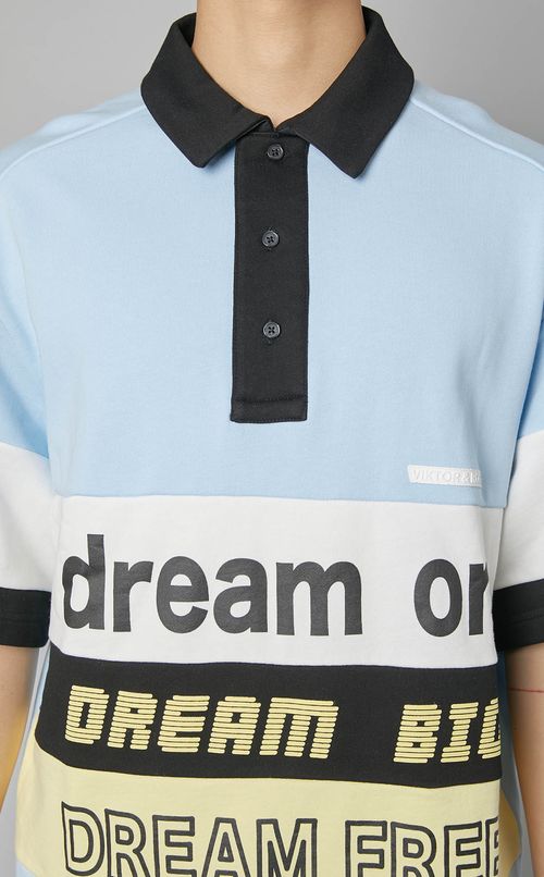 プリントビッグポロシャツ