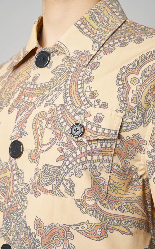 ペイズリー柄ワークジャケット