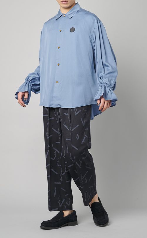 総柄ワイドパンツ