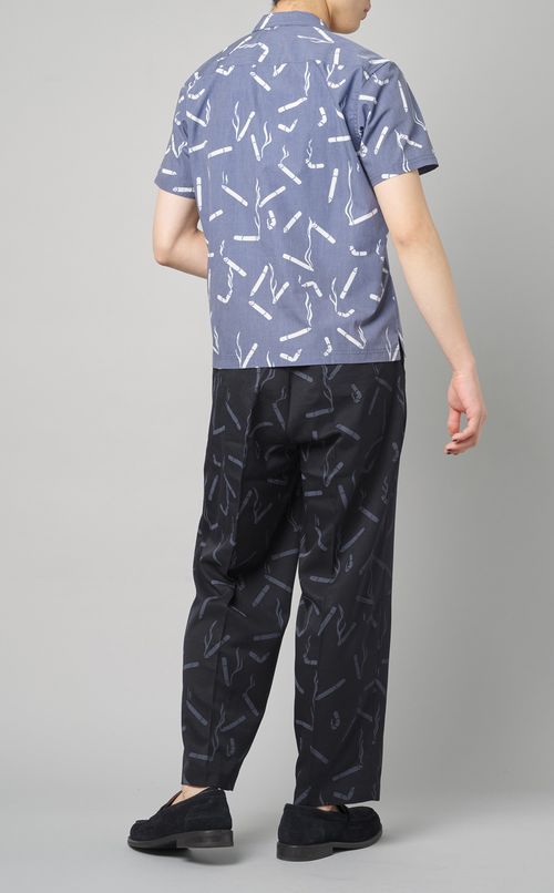 総柄オープンカラーシャツ