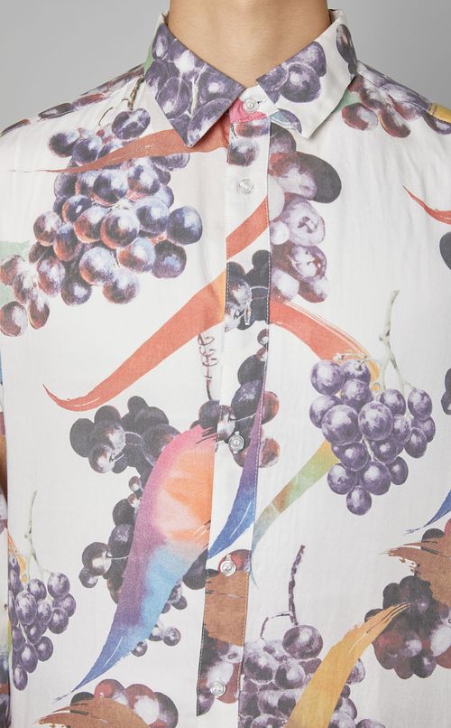 グレーププリントシャツ