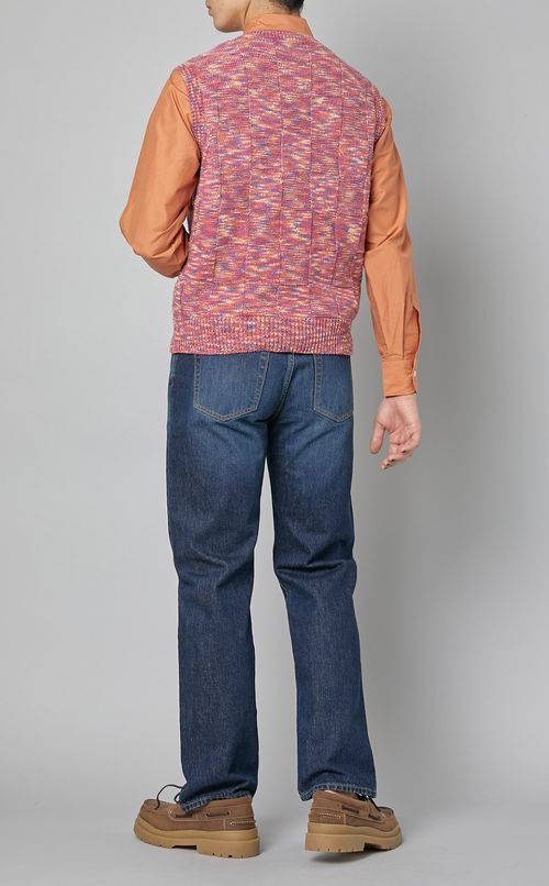 シルクコットンVネックベスト