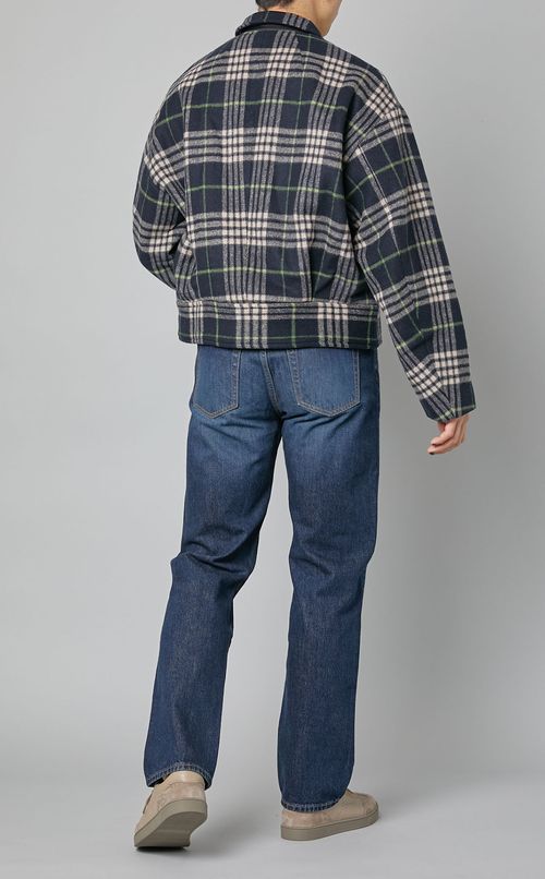 ビッグポケットチェックブルゾン