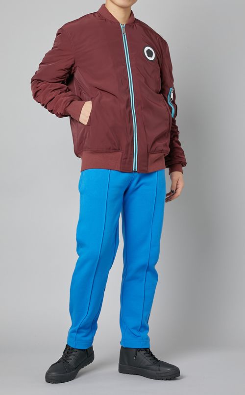 配色ジップブルゾン