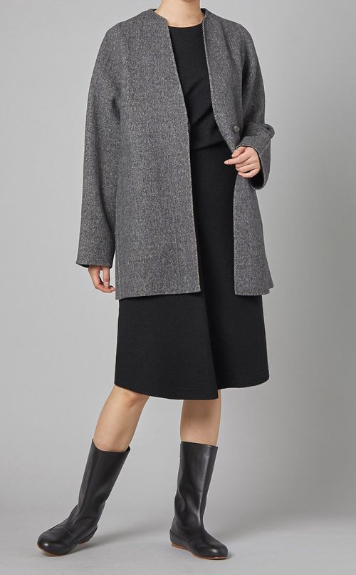 リバーシブルショートコート