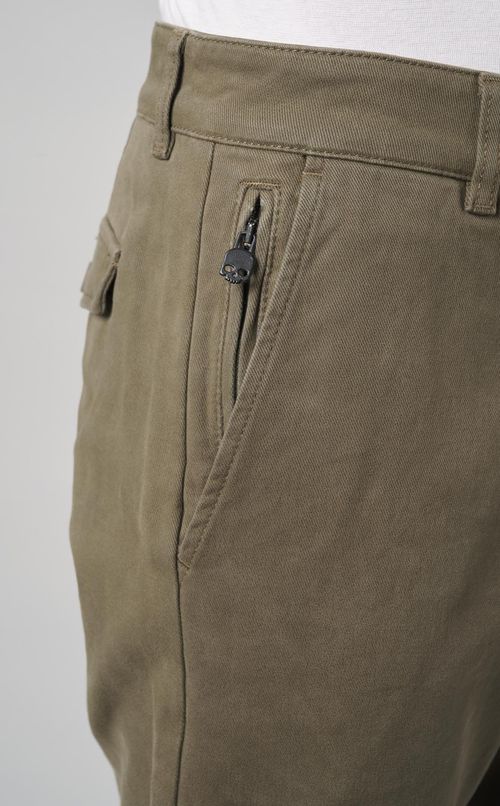 コットンテーパードパンツ