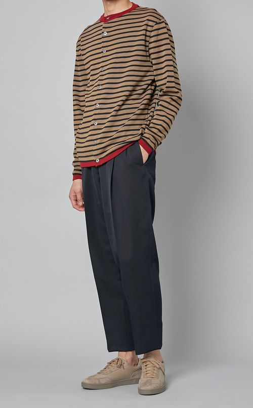 ボーダーカーディガン