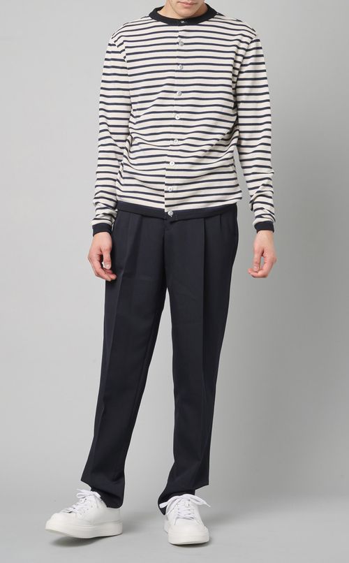 ボーダーカーディガン