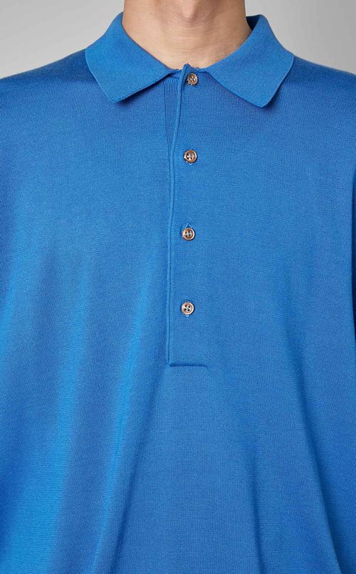 シルクコットンポロシャツ