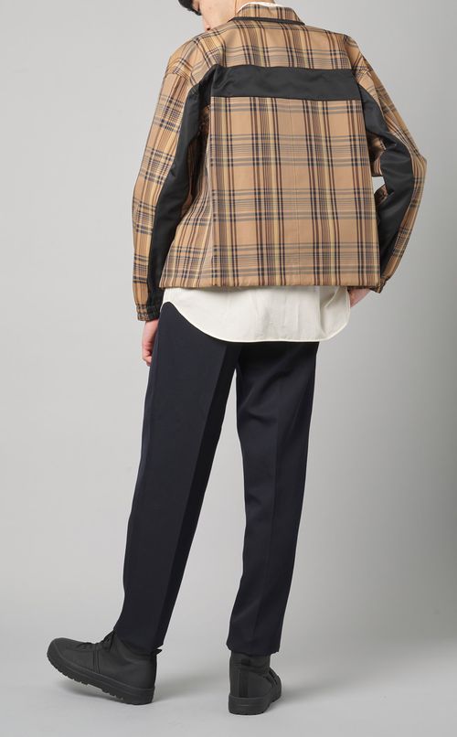 チェックコーチジャケット