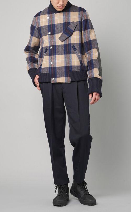 ウェストダブルボタンロールアップパンツ