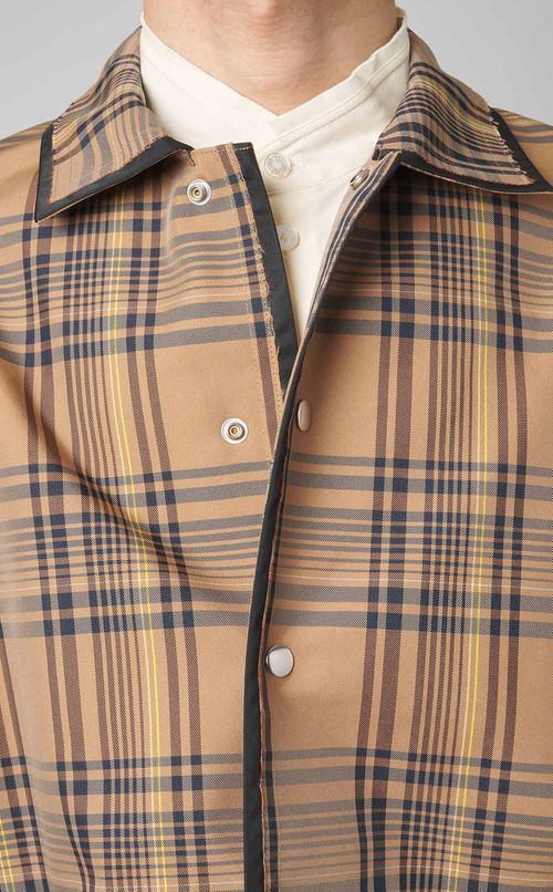 チェックコーチジャケット