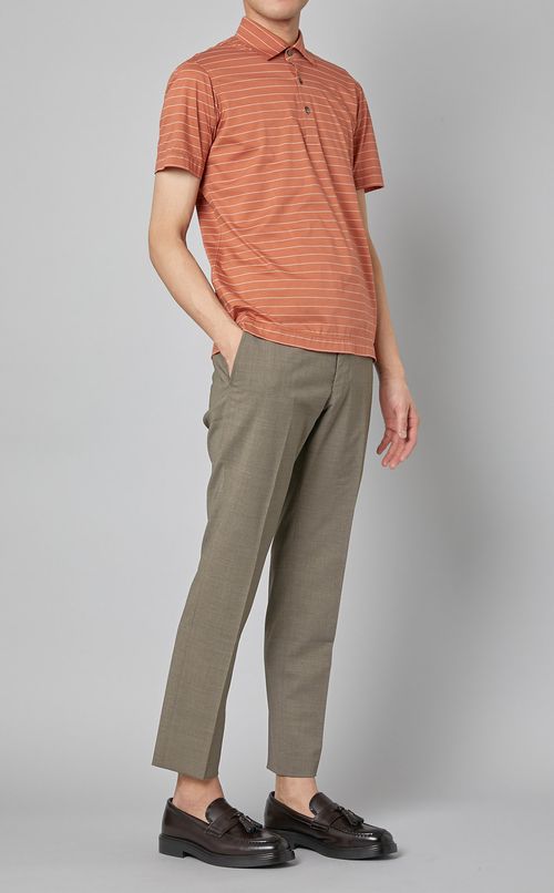 ボーダーポロシャツ