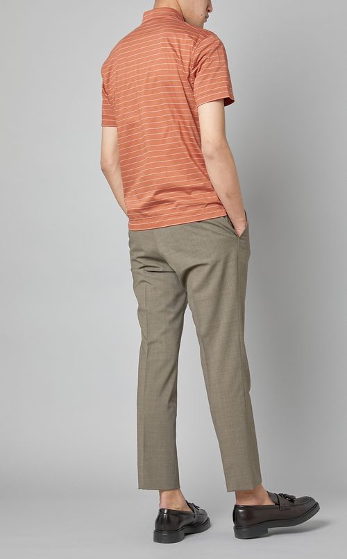 ボーダーポロシャツ